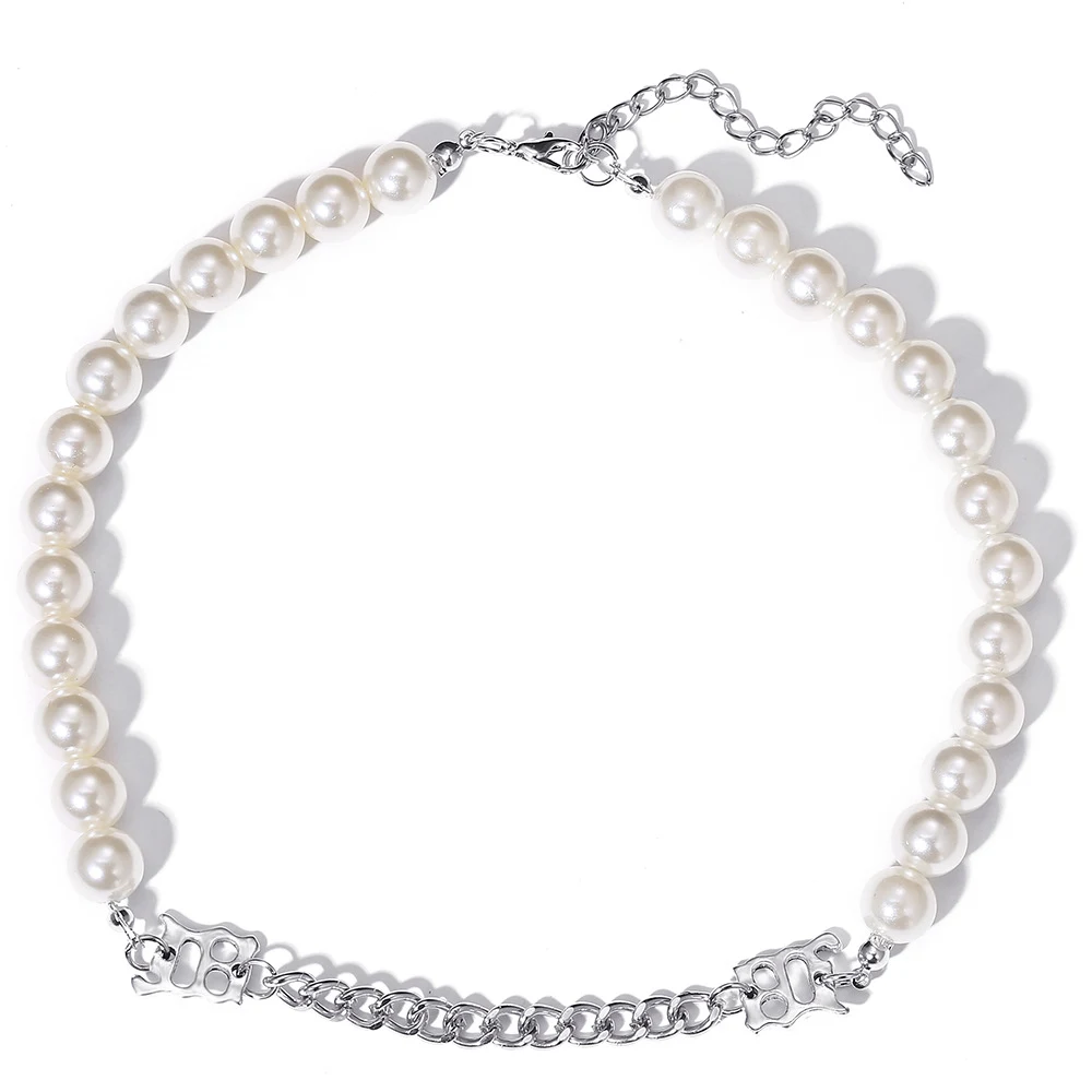 Design Clavicle Cool Bounce Di Hip Hop Ketting & Armband. Laat je stijl zien. Unieke set voor een coole look, ideaal voor liefhebbers van hiphop en streetwear. — foto 1