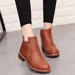 Women's boots with a thick heel and side zipper, designed for comfort and style. Easy to wear and perfect for any occasi — photo 5