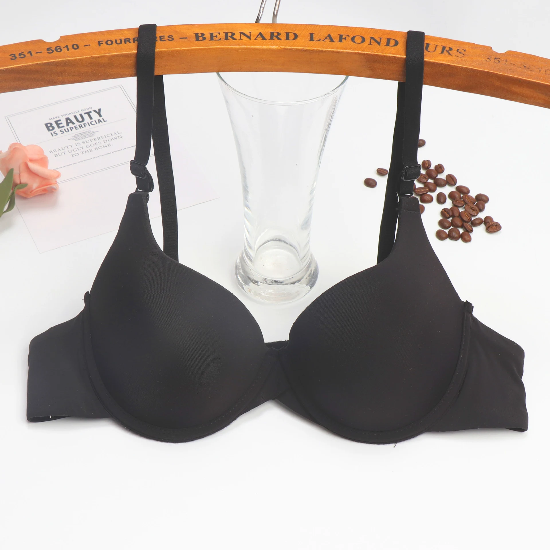 Women's Thin Push Up Adjustable Simple Solid Color Bra With Steel Ring. Provides a comfortable lift and support for ever — photo 11