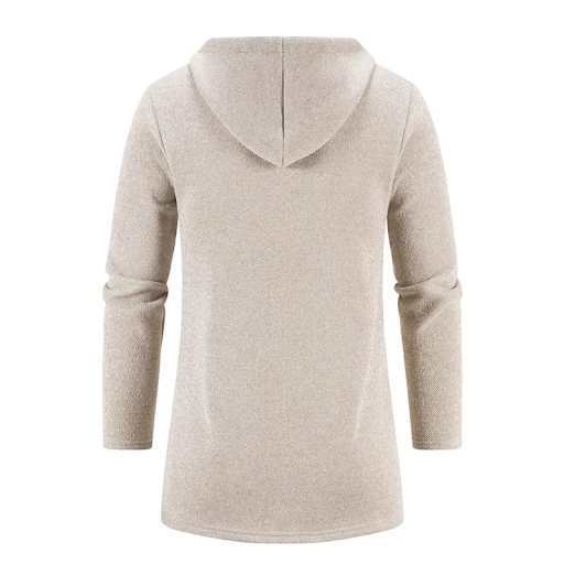 Title 19, Mens autumn and winter fleece-lined hooded car...