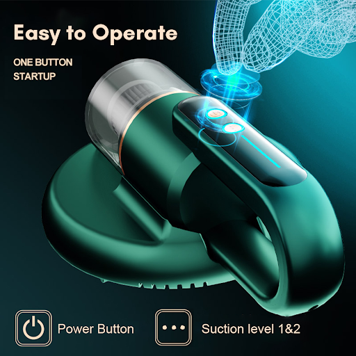 Title 2, Household Bed Vacuum Cleaner with UV, Mite Remo...