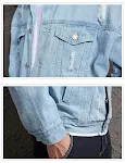 Casual thin fashion urban hooded lapel jacket. Lightweight and stylish, perfect for a modern urban look. Comfortable and — photo 4
