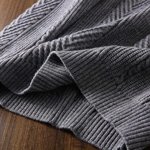 Title 7, Autumn And Winter Leisure Lapel Vintage Jacquar...