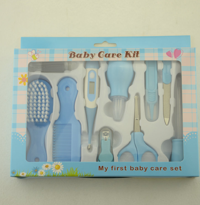 10 Piece Baby Care Set Thermometer Feeding Nasal Care Manicure Nail Clipper Set Complete and Safe Newborn Essentials — photo 15