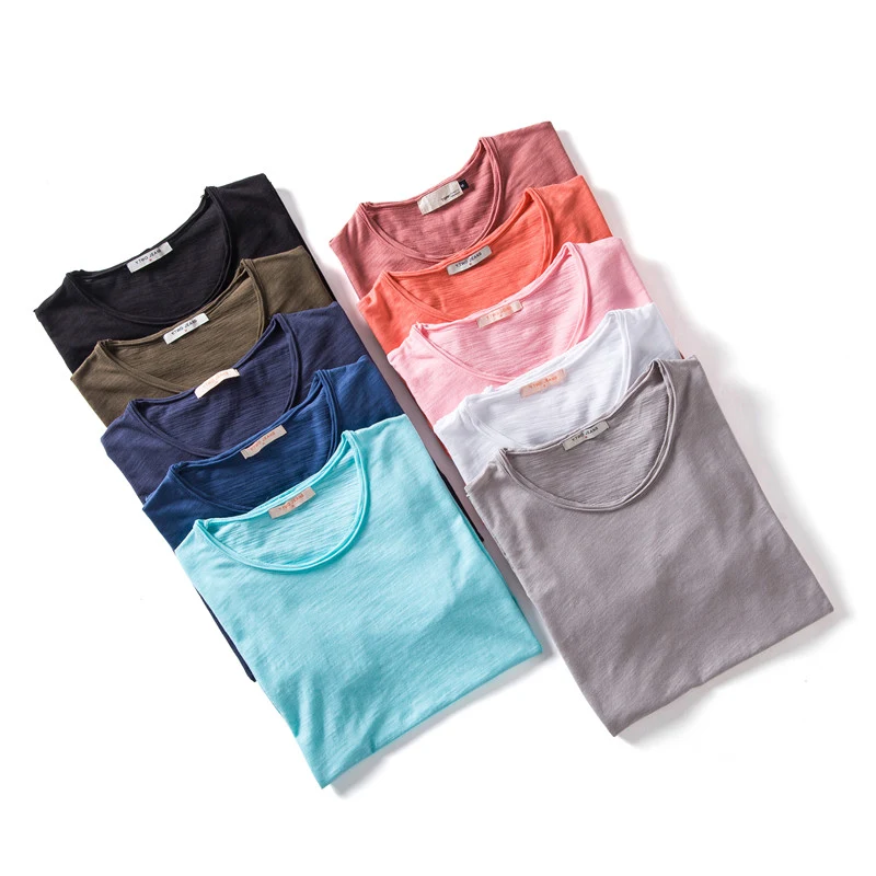 Title 12, Spring and summer fashion slim thin T-shirt, ro...