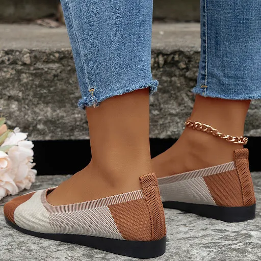 Title 4, Womens Colorblock Flats Shoes, Flying Woven Br...
