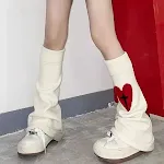 Leg Warmer Lolita Bow Hollow Out Pile Style Foot Sock — photo 4