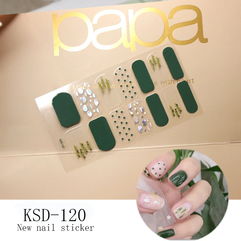 Gradient Nail Sticker 3D Fluorescent Color Nail Polish Film. Achieve stunning manicures effortlessly with vibrant, long- — photo 13