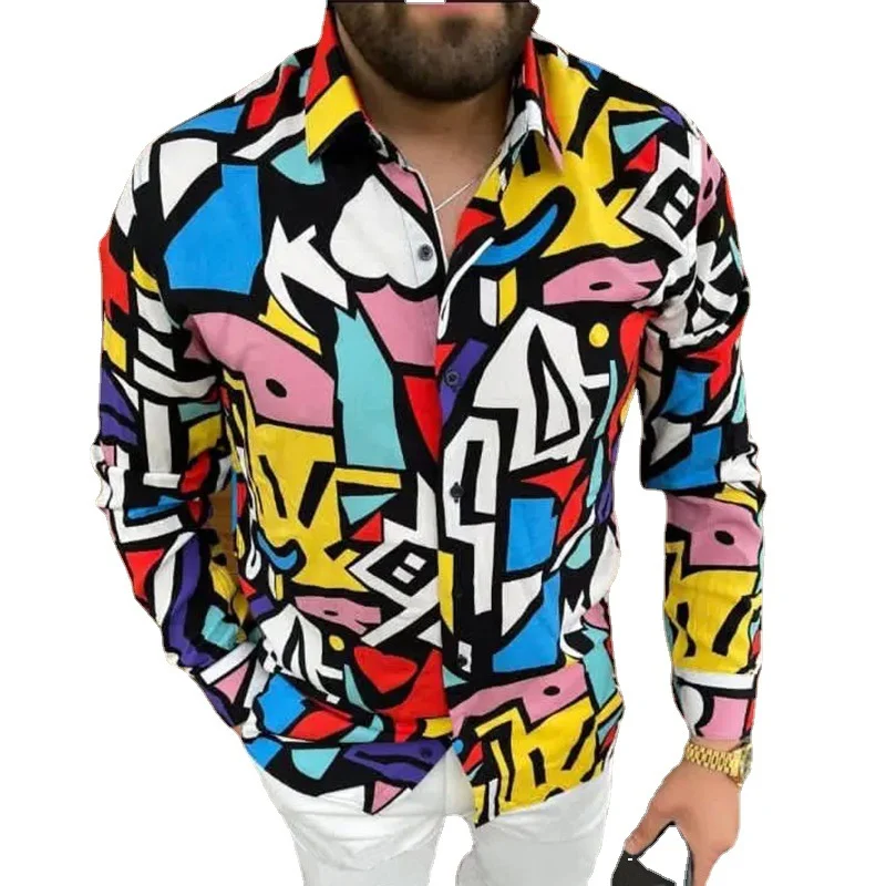 Title 5, Męska koszula z długim rękawem, slim fit, z mod...