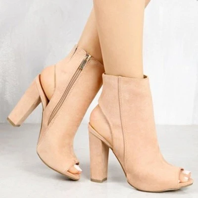 High Heel Chunky Fishbill Booties, a stylish and comfortable choice for any occasion, offering confidence and a fashiona — photo 1
