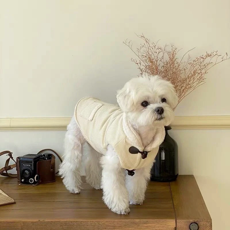 Autumn And Winter Pet Thickened Cotton Coat. Warm, padded dog coat perfect for cold weather. Keeps your pet comfortable — photo 14