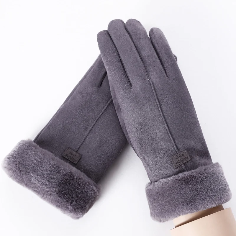 Title 7, Guantes cálidos de gamuza de doble capa más gua...