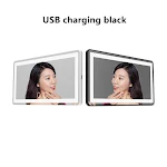 Car LED High-definition Makeup Mirror Three-color Light Flawless Makeup On the Go Perfect Illumination Easy Installation — photo 5
