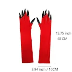 Red Gloves And Black Nails