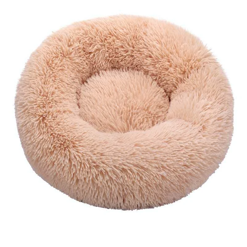 Title 7, Round Cat Beds House Soft Long Plush Best Pet D...