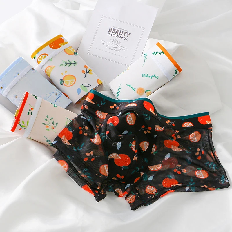 Breathable fruit printed underwear made of thin ice silk net yarn. Provides exceptional comfort and coolness, perfect fo — photo 14