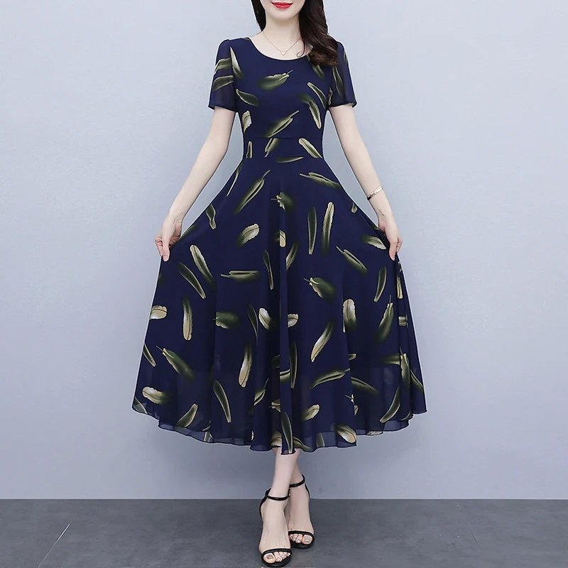 Title 5, Chiffon Floral Dress Plus Size