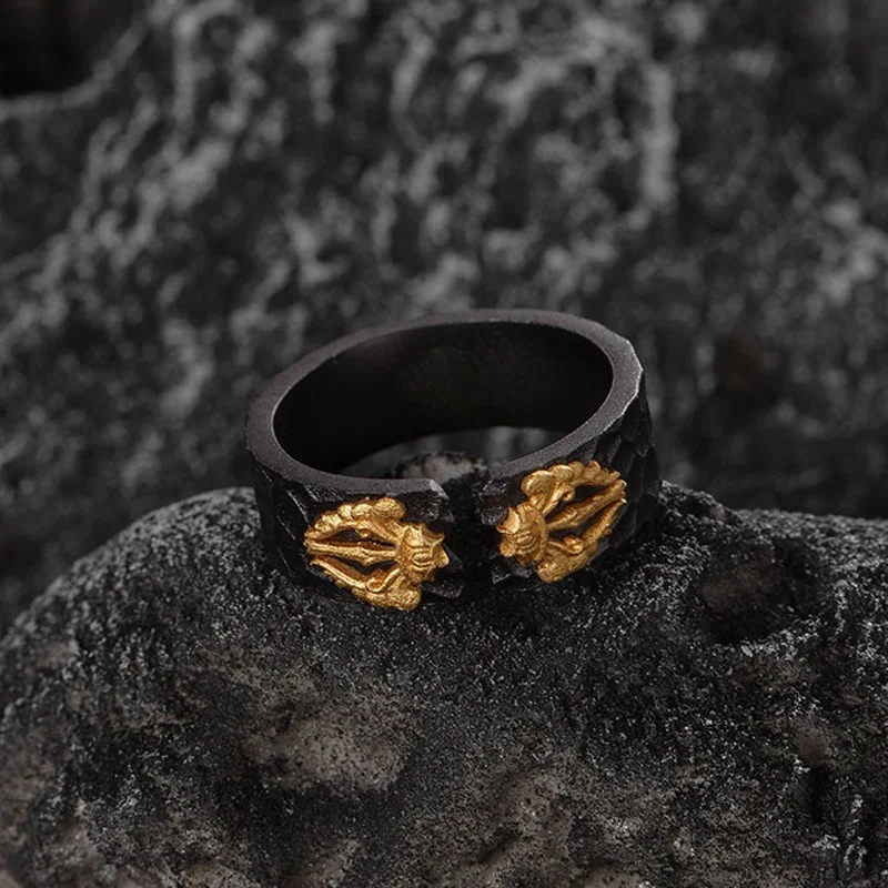 Anel Ajustável Retro Feminino Joia de Moda Design Vintage Acessório Elegante e Versátil Confortável e Perfeito para Presentear — foto 10