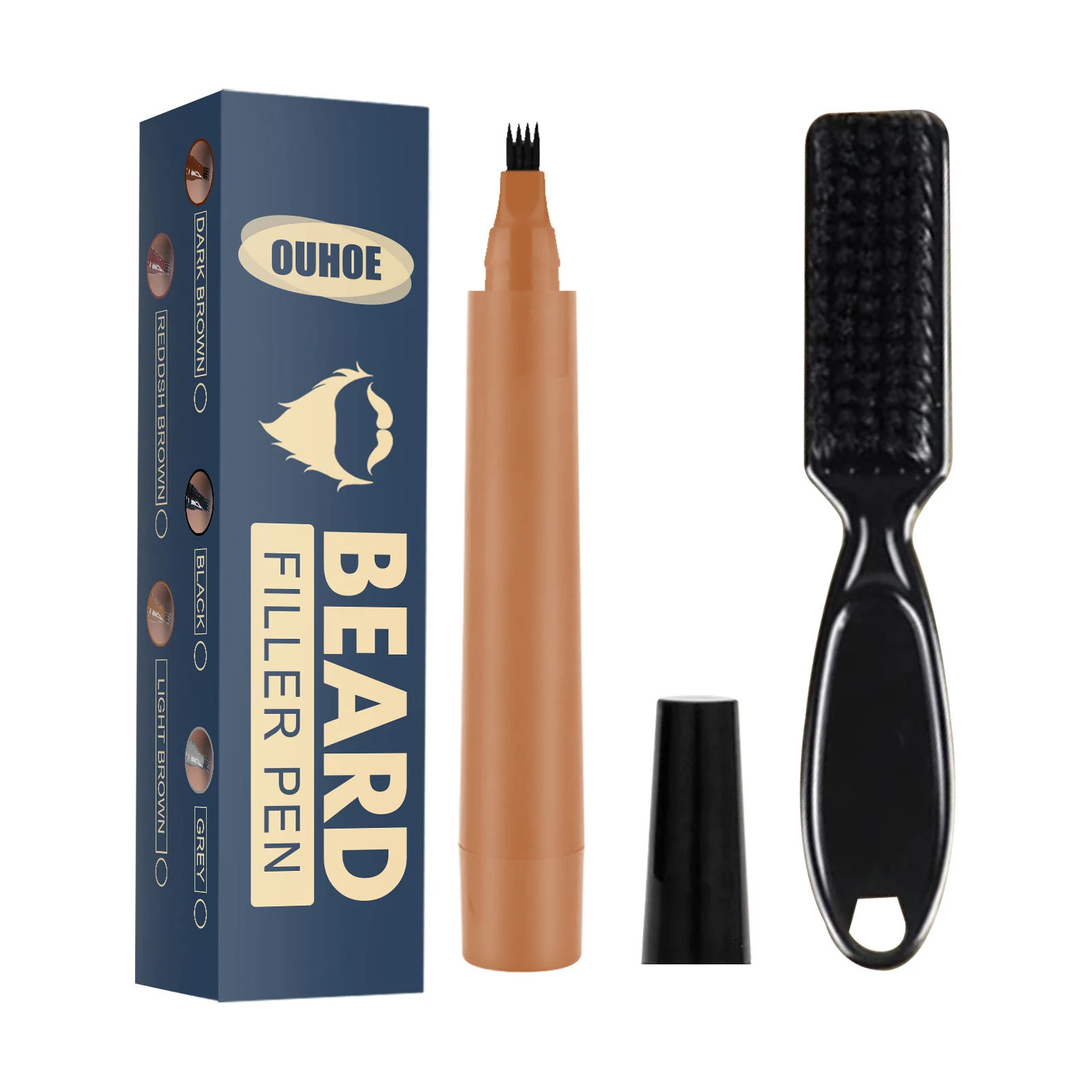 Title 3, Beard Pencil Filler Beard Filling Pen Kit Barbe...