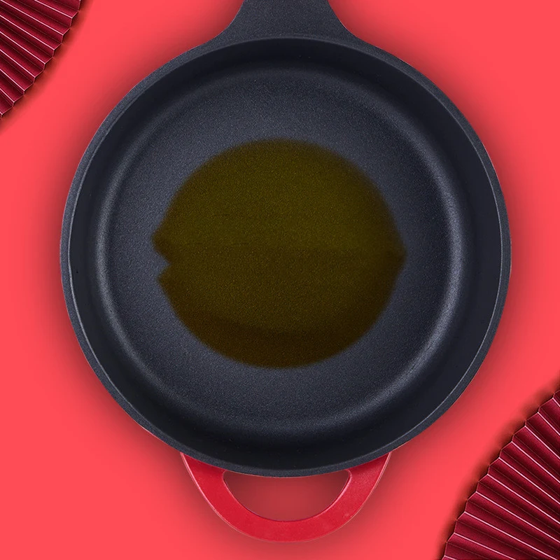 Anti-aanbak Koekenpan voor Thuisgebruik Koken Zonder Plakken Gemakkelijk Schoon Te Maken Gelijkmatige Warmteverdeling Heerlijke Gerechten — foto 4