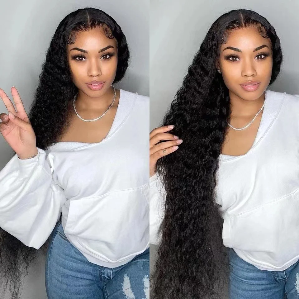 Damen Lace Front Perücke Chemiefaser Lang Lockig Natürlicher Look Angenehmer Tragekomfort Vielseitig für den perfekten Style — foto 2