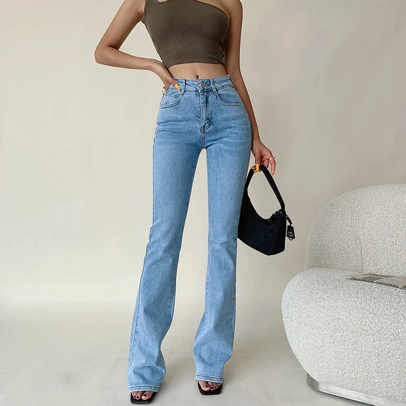 Pantalones Casuales de Cintura Alta Estilo Americano Retro para Mujer, Moldean Glúteos, Estilizan Piernas y Alargan Silueta — foto 5