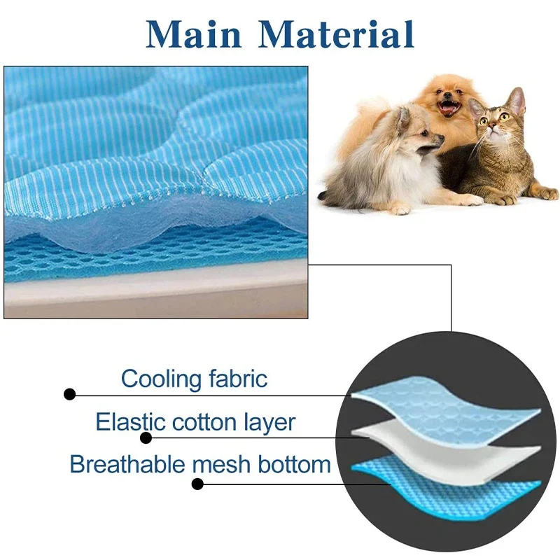 Title 7, Dog Cooling Mat Extra Large Summer Pet Cold Bed...