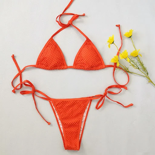 Title 11, Womens Mesh Four-piece Bikini Breathable and s...