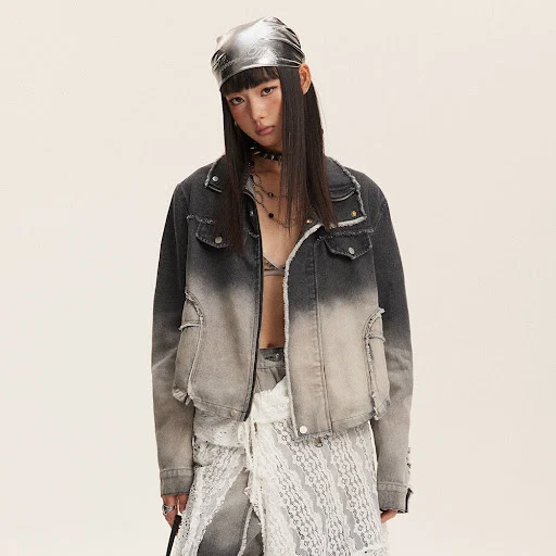 Title 8, Gradient Denim Overall Suit for Men and Women S...