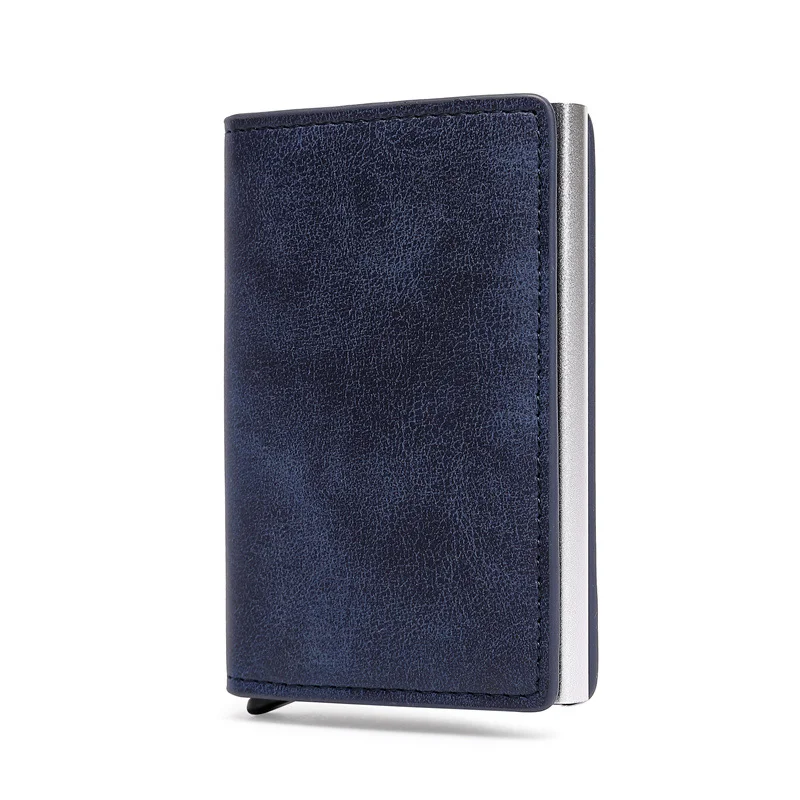 Title 5, Anti-theft swipe mens card holder with multi-c...