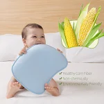 Travesseiro para bebê de algodão respirável e lavável com formato, proporcionando conforto e segurança para um sono tranquilo e saudável. — foto 2