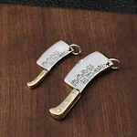 Pingente de canivete financeiro retrô personalizado. Organize suas finanças com estilo e elegância, um presente único e prático. — foto 19