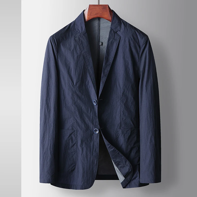 Terno Casual Masculino Fino Primavera Verão Leve e Respirável Conforto para o Clima Quente Ideal para Ocasiões Descontraídas Design Moderno — foto 2