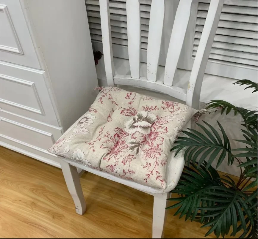 Almofada de assento espessa para casa com tiras antiderrapantes. Conforto superior e estabilidade para cadeiras e assentos. — foto 12