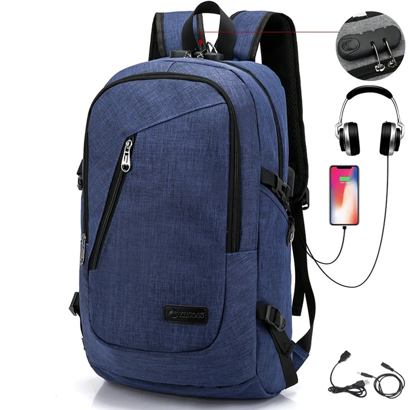Mochila Estudantil com Carregamento USB para Adolescentes Design Moderno e Funcional Ideal para Escola e Uso Diário com Segurança — foto 3