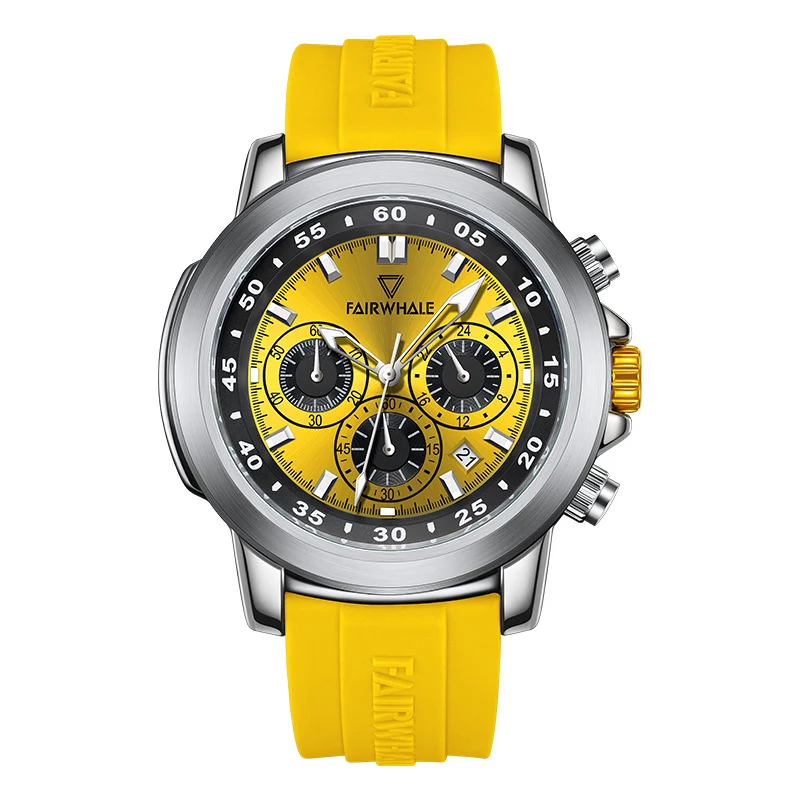 Relógio Daytona Multifuncional Três Olhos e Seis Ponteiros. Cronógrafo sofisticado, design elegante e funções completas para o homem moderno. — foto 11