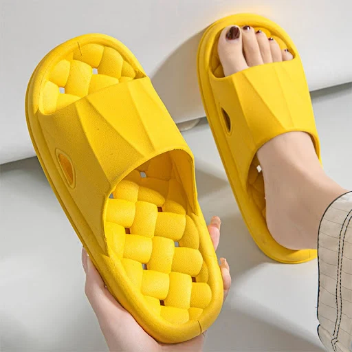 Title 10, New Woven Texture Non-slip Slippers For Women S...