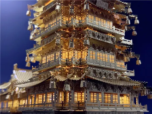 Title 17, Puzzle 3D in Rame Fai da Te Torre Yuejiang. Cos...