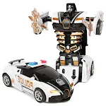 Carro de brinquedo infantil com deformação por colisão, um veículo resistente que se transforma ao bater, proporcionando diversão segura e duradoura. — foto 1