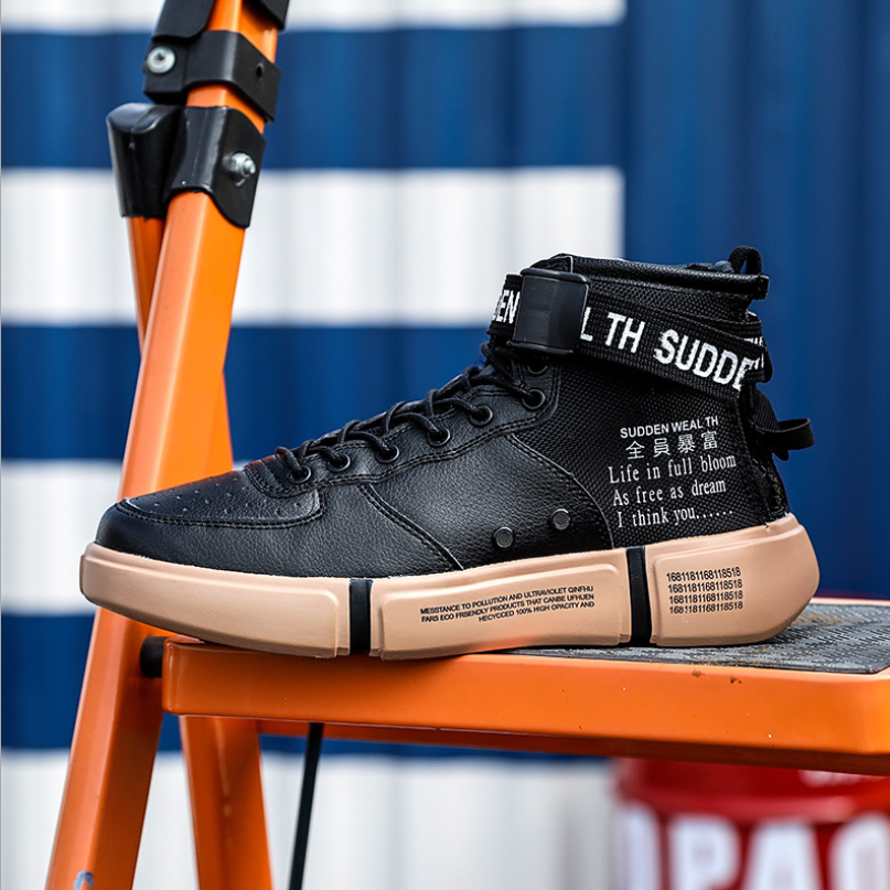 Großhandel Herrenschuhe Frühling Sommer, Studenten Trend, Casual Plateau, hohe Laufschuhe für Männer, Größe 45. — foto 8