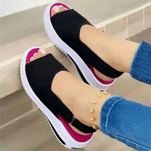 Title 2, Fish-mouth flat-heel beach sandals perfect for ...