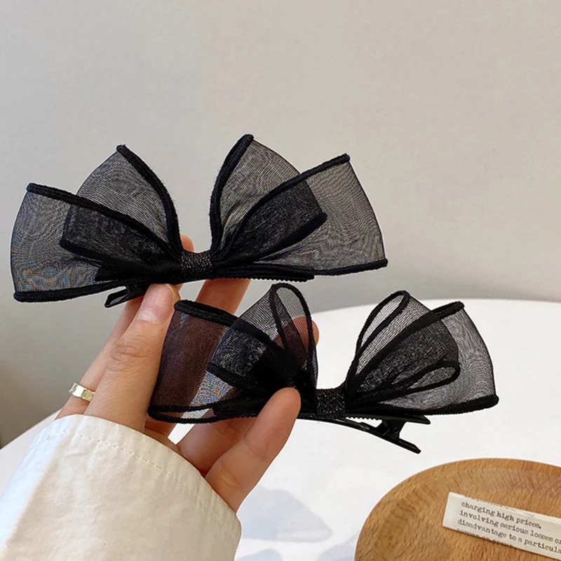 Tiara de cabelo com laço de renda preta, acessório elegante para penteados, ideal para festas e eventos, um toque feminino e sofisticado para o seu visual. — foto 12