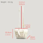 Borsa a secchiello in lana autunno inverno da donna Design speciale confortevole e alla moda Perfetta per l'uso quotidiano Eleganza e praticità — foto 1