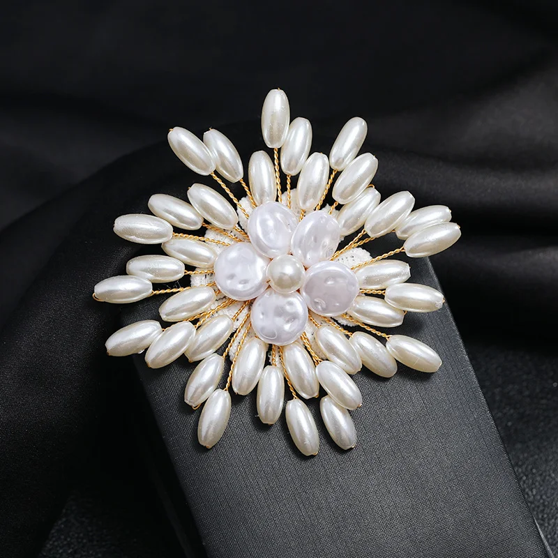 Title 6, Broche de Pérola de Luxo Temperamento Feminino ...