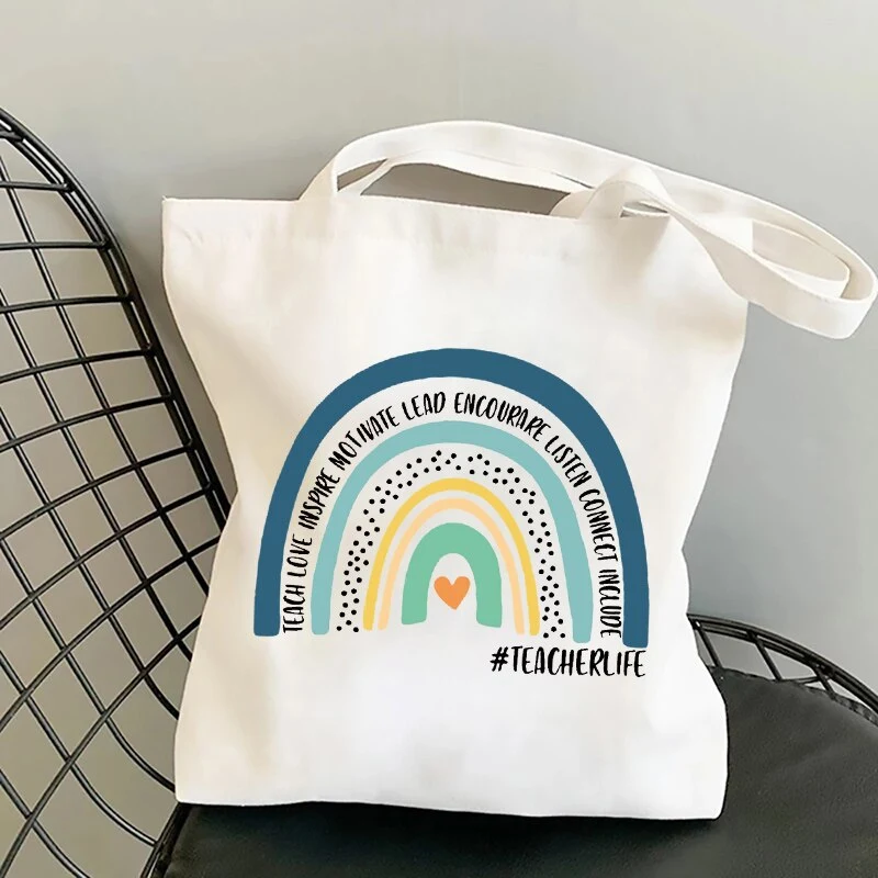 Bolsa de lona estampada de ombro único, ideal para o dia a dia. Leve, durável e estilosa, perfeita para carregar seus pertences essenciais. — foto 20
