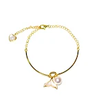 Süßwasserperlen Schmuckset S925 Silber Armband Anhänger Fischschwanz Damen Schmuck. Edler Glanz für stilvolle Outfits. — foto 4