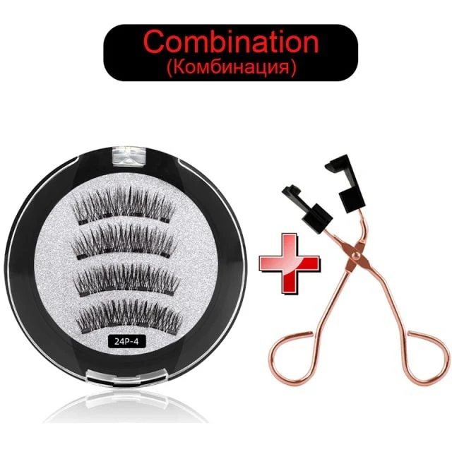 New Natural Magnetic Eyelashes with Clip Sleeve. Easy Application, No Glue Needed, Stunning Look, Reusable. Perfect for — photo 1