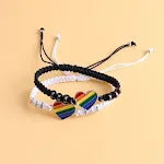 1 Rainbow Peach Heart