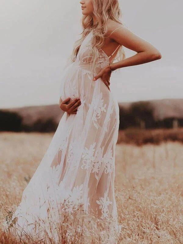 Title 6, Foreign trade sling deep V sexy mesh embroidere...