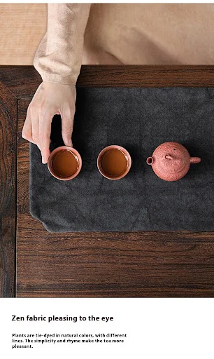 Title 7, Tie-dye Canvas Tea Mat Dry Pour Seat Diablement...